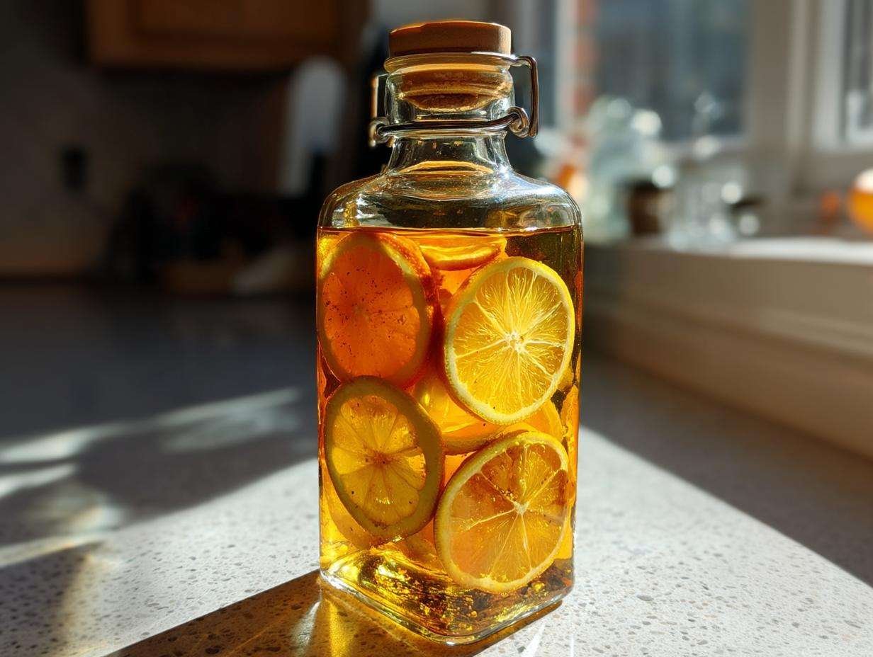 Cytrusowy syrop z kwiatów czarnego bzu