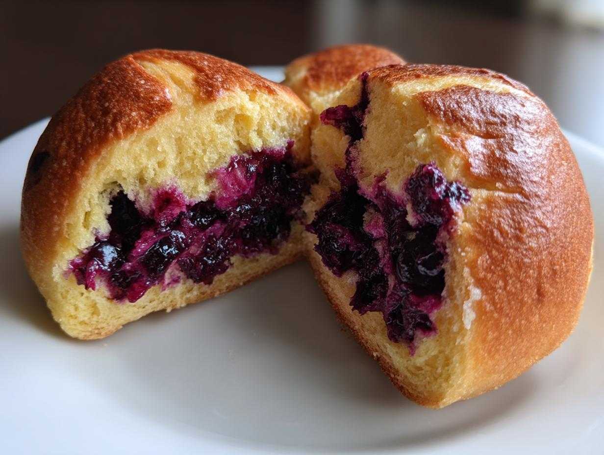 Jagodzianki z mrożonych jagód