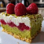 Kostka pistacjowo-malinowa
