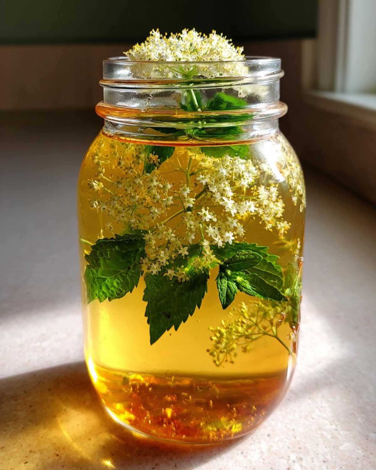 SYROP Z KWIATÓW CZARNEGO BZU Z MIĘTĄ - detail 1
