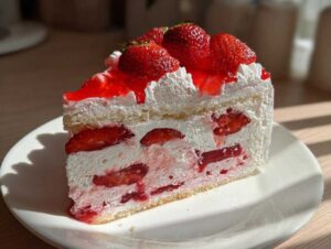 ciasto truskawkowa chmurka - Featured