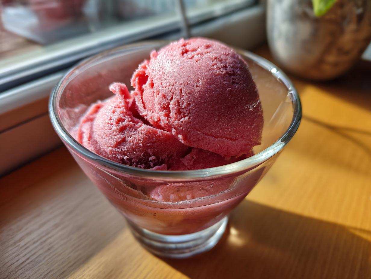 sorbet malinowy - Featured