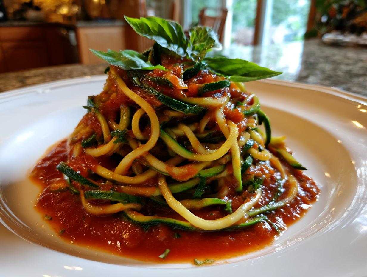 spaghetti z cukinii - Featured