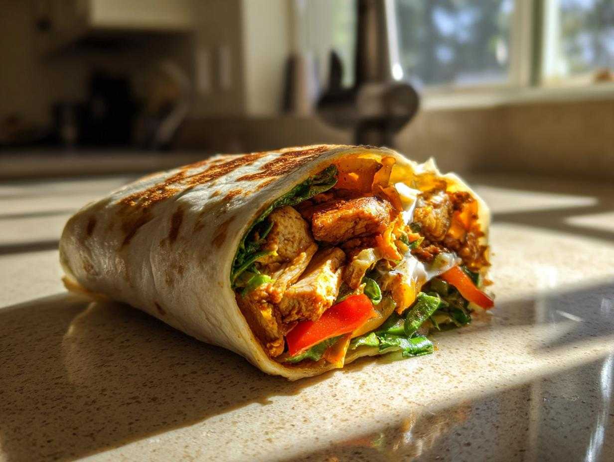 tortilla z kurczakiem - Featured