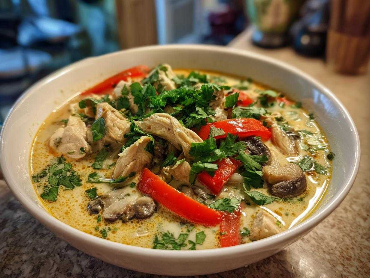 zupa tajska z kurczakiem - Featured