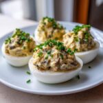 Jajka faszerowane pieczarkami i porem - Tasty